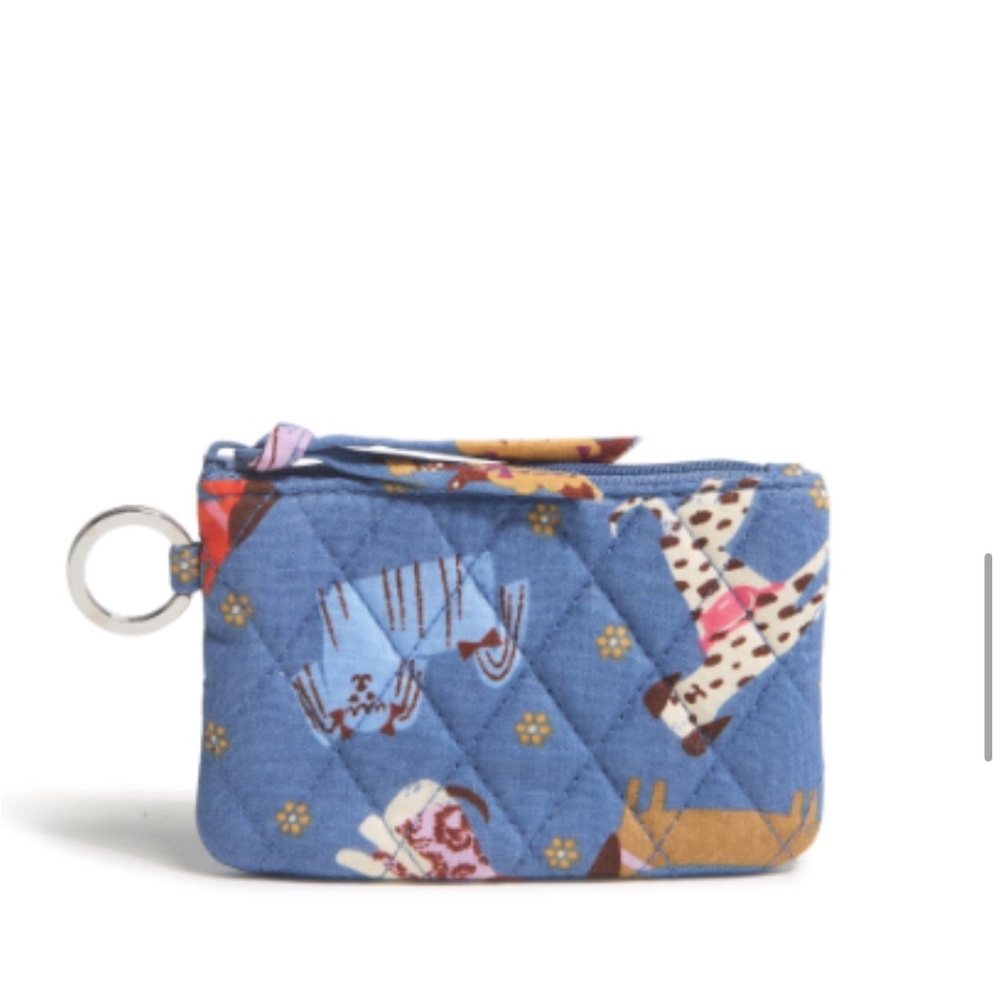 Bark Park Dog Print ID Zip Up Wallet